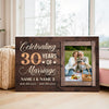 Personalized 30th Anniversary Canvas - Wedding Gift with Custom Photo Wall Art
