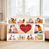 Personalized Couple Canvas - Custom Photo & Names, Romantic Anniversary Gift