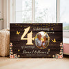 Personalized 40th Anniversary Canvas - Custom Photo Couple Wall Art