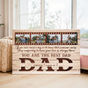 Personalized Canvas Wall Art - Best Dad Ever - Custom Gift from Kids for Father's Day