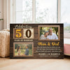 Personalized 50th Wedding Anniversary Canvas - Custom Wall Art Celebrating 50 Years of Marriage