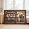 Personalized 45th Anniversary Canvas - Wedding Gift with Custom Photo Wall Art