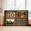 Personalized 40th Wedding Anniversary Canvas - Custom Wall Art Celebrating 40 Years of Marriage