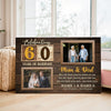 Personalized 60th Wedding Anniversary Canvas - Custom Wall Art Celebrating 60 Years of Marriage