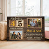 Personalized 45th Wedding Anniversary Canvas - Custom Wall Art Celebrating 45 Years of Marriage