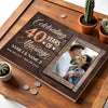 Personalized 40th Anniversary Canvas - Wedding Gift with Custom Photo Wall Art