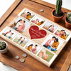 Personalized Couple Canvas - Custom Photo & Names, Romantic Anniversary Gift