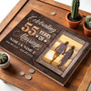 Personalized 55th Anniversary Canvas - Wedding Gift with Custom Photo Wall Art