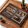 Personalized 60th Anniversary Canvas - Diamond Wedding Gift with Custom Photo Wall Art