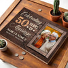 Personalized 50th Anniversary Canvas - Golden Wedding Gift with Custom Photo Wall Art