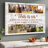 Custom Family Canvas Wall Art - This Is Us Saying, Personalized Photo