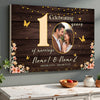 Personalized 10th Anniversary Canvas - Custom Photo Couple Wall Art