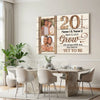 Custom 20th Wedding Anniversary Grow Old Along With Me Canvas Wall Art Keepsake For Husband And Wife
