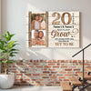 Custom 20th Wedding Anniversary Grow Old Along With Me Canvas Wall Art Keepsake For Husband And Wife