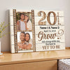 Custom 20th Wedding Anniversary Grow Old Along With Me Canvas Wall Art Keepsake For Husband And Wife