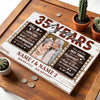 Custom 35th Anniversary Wall Art - Personalized Canvas Gift for Couples