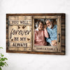 Custom Couple Photo Canvas Print - You Will Forever Be My Always - No Frame / 12x9