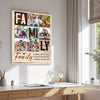 Custom Family A Little Bit Of Loud Whole Lot Love Canvas Personalized Photo Wall Art Home Decor Gift Idea