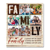 Custom Family A Little Bit Of Loud Whole Lot Love Canvas Personalized Photo Wall Art Home Decor Gift Idea - 11x14