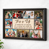 Custom Family Canvas Wall Art - This Is Us Quote Personalized Photo Print - Black Frame / 12x9