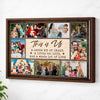 Custom Family Canvas Wall Art - This Is Us Quote Personalized Photo Print - Brown Frame / 12x9