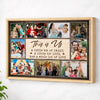 Custom Family Canvas Wall Art - This Is Us Quote Personalized Photo Print - Natural Frame / 12x9