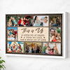 Custom Family Canvas Wall Art - This Is Us Quote Personalized Photo Print - White Frame / 12x9