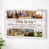 Custom Family Canvas Wall Art - This Is Us Saying Personalized Photo - No Frame / 12x9