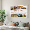 Custom Family Canvas Wall Art - This Is Us Saying Personalized Photo