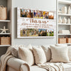 Custom Family Canvas Wall Art - This Is Us Saying Personalized Photo