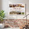 Custom Family Canvas Wall Art - This Is Us Saying Personalized Photo