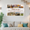 Custom Family Canvas Wall Art - This Is Us Saying Personalized Photo