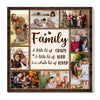 Custom Family Photo Collage Canvas A Little Bit of Crazy Loud Wall Art Gift for Home - 12x12