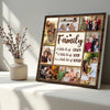Custom Family Photo Collage Canvas A Little Bit of Crazy Loud Wall Art Gift for Home
