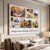 Custom Family Photo Collage Canvas Is Where Life Begins And Love Never Ends Wall Art For Home Decor