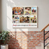 Custom Family Photo Collage Canvas Is Where Life Begins And Love Never Ends Wall Art For Home Decor
