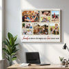 Custom Family Photo Collage Canvas Is Where Life Begins And Love Never Ends Wall Art For Home Decor