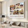 Custom Family Photo Collage Canvas Is Where Life Begins And Love Never Ends Wall Art For Home Decor