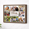 Custom Family Photo Collage Canvas Like Branches On A Tree Wall Art Gift Home Decor Idea - Brown Frame / 14x11