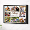 Custom Family Photo Collage Canvas Like Branches On A Tree Wall Art Gift Home Decor Idea - Black Frame / 14x11
