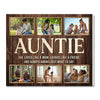 Custom Photo Auntie Canvas Wall Art She Love Like A Mom Laughs Friend Mother’s Day Or Birthday Gift From Niece Nephew