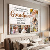 Custom photo Best Grandma Belong To Me canvas wall art Personalized present for nana mimi Mother’s Day gift idea