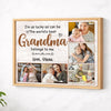 Custom photo Best Grandma Belong To Me canvas wall art Personalized present for nana mimi Mother’s Day gift idea