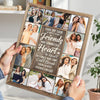 Custom Photo Canvas Friends Are Connected Heart to Wall Art Gift For Friend On Birthday Or Friendship Day