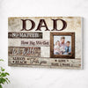 Custom Photo Canvas Print - Personalized Father’s Day Gift for Dad from Kids & Family - No Frame / 12x9