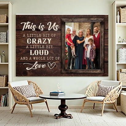 Custom Photo Canvas - This Is Us Family Saying Personalized Wall Décor