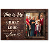 Custom Photo Canvas - This Is Us Family Saying Personalized Wall Décor - 12x9