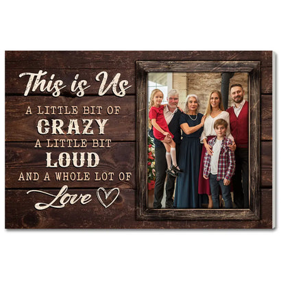 Custom Photo Canvas - This Is Us Family Saying Personalized Wall Décor
