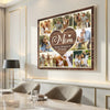 Custom Photo Collage Mom You Are The Heart Of Our Family Canvas Wall Art Personalized Mother’s Day Birthday Gift Form