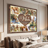 Custom Photo Collage Mom You Are The Heart Of Our Family Canvas Wall Art Personalized Mother’s Day Birthday Gift Form